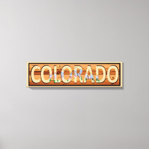 Colorado rustic bergscène canvas afdruk