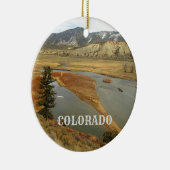 Colorado Scenic Landscape Holiday Keramisch Ornament (Rechts)