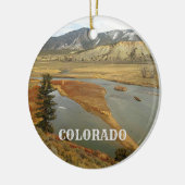 Colorado Scenic Landscape Holiday Keramisch Ornament (Links)