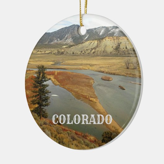 Colorado Scenic Landscape Holiday Keramisch Ornament (Links)