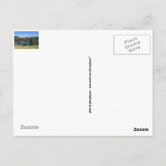 Colorado Schilderachtig Briefkaart meer en bergen (Achterkant)
