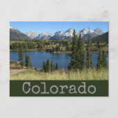 Colorado Schilderachtig Briefkaart meer en bergen (Voorkant)