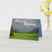 Colorado schilderachtig wenskaart kaart (Gele Bloem)