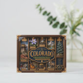 Colorado Shadow Box 3D Figuur Staat Briefkaart (Staand voorkant)