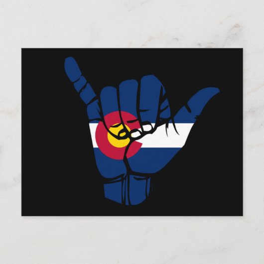 Colorado Shaka Sign - Rustig maar Briefkaart (Voorkant)