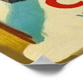 Colorado ski op sneeuw, oud poster (Hoek)