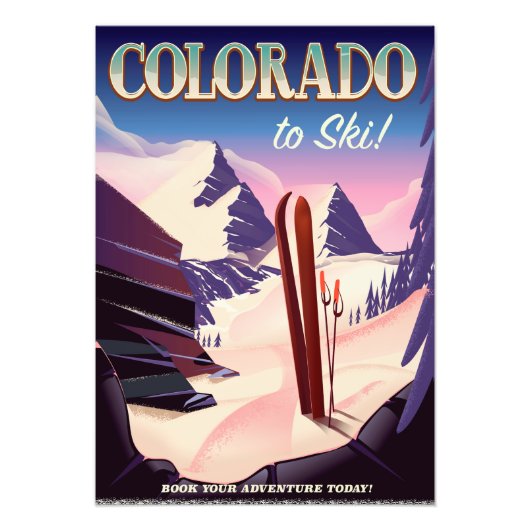Colorado Ski print VS  poster skisport (Voorkant)
