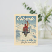  Colorado Skiën Reizen Briefkaart (Staand voorkant)