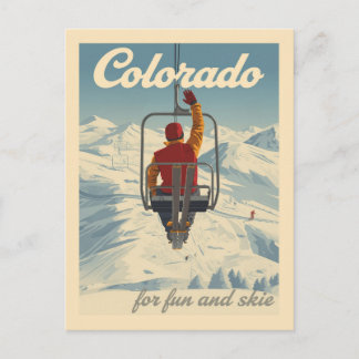 Colorado Skiën Reizen Briefkaart