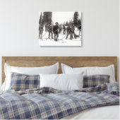 Colorado-skiërs, 1910 canvas afdruk (Insitu (Slaapkamer))