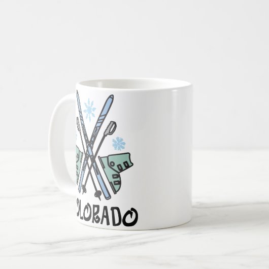 Colorado Skiing Koffiemok (Voorkant links)