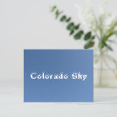 Colorado Sky Briefkaart (Staand voorkant)