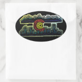 Colorado skyline fade stickers (Tas)
