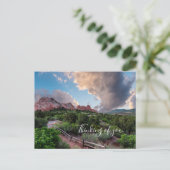 Colorado Slaapend Giant Sunrise denkend aan jou Briefkaart (Staand voorkant)