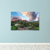 Colorado Sleeping Giant Sunrise Canvas Afdruk (Insitu (Houten vloer))