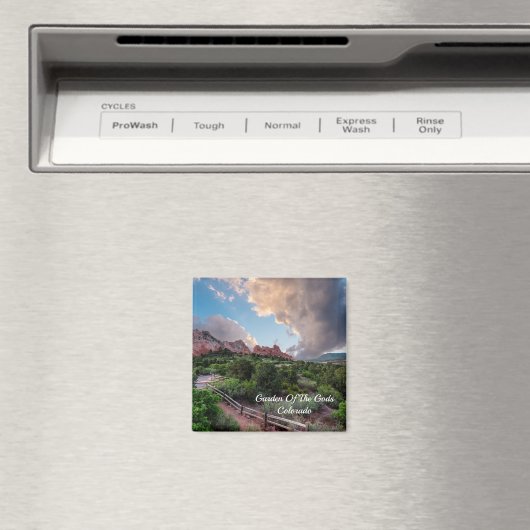 Colorado Sleeping Giant Sunrise Square Magnet (Insitu (Vaatwasser))