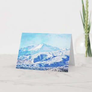 Colorado Sneeuw Bergen Blanco Notitiekaart