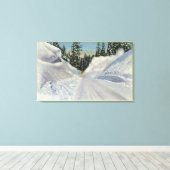 Colorado "Snogo" sneeuwploeg in de winter Canvas Afdruk (Insitu (Houten vloer))