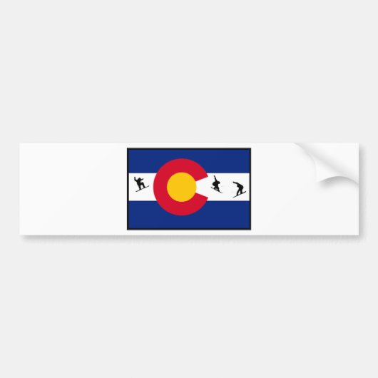colorado snowboard bumpersticker (Voorkant)