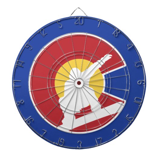 Colorado Snowboard Dartbord (Voorkant)