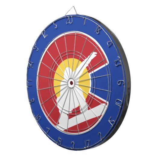 Colorado Snowboard Dartbord (Voorkant Rechts)