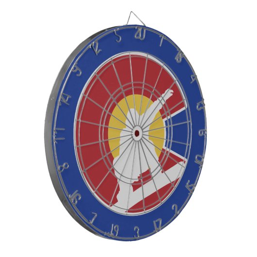Colorado Snowboard Dartbord (Voorkant Links)