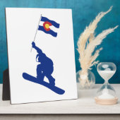 Colorado Snowboard Flag Fotoplaat (Zijkant)
