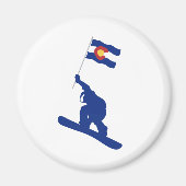 Colorado Snowboard Flag Magneet (Voorkant)