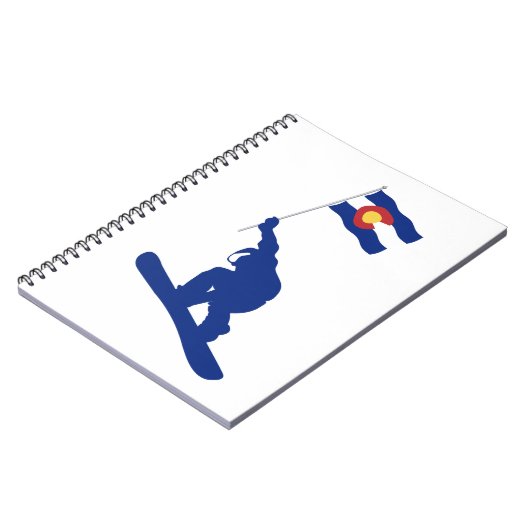 Colorado Snowboard Flag Notitieboek (Linkerzijde)