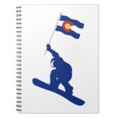 Colorado Snowboard Flag Notitieboek (Voorkant)