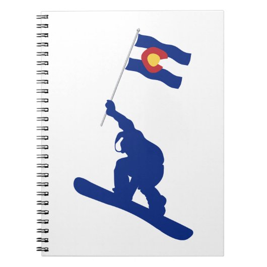 Colorado Snowboard Flag Notitieboek (Voorkant)