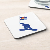 Colorado Snowboard Flag Onderzetter (Linkerzijde)