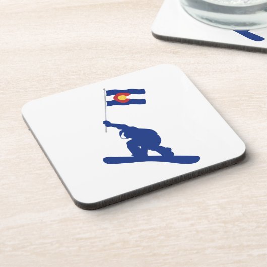 Colorado Snowboard Flag Onderzetter (Linkerzijde)