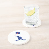 Colorado Snowboard Flag Zandsteen Onderzetter (Zijkant)