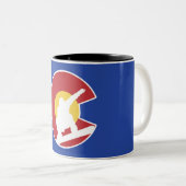 Colorado Snowboard Tweekleurige Koffiemok (Voorkant rechts)