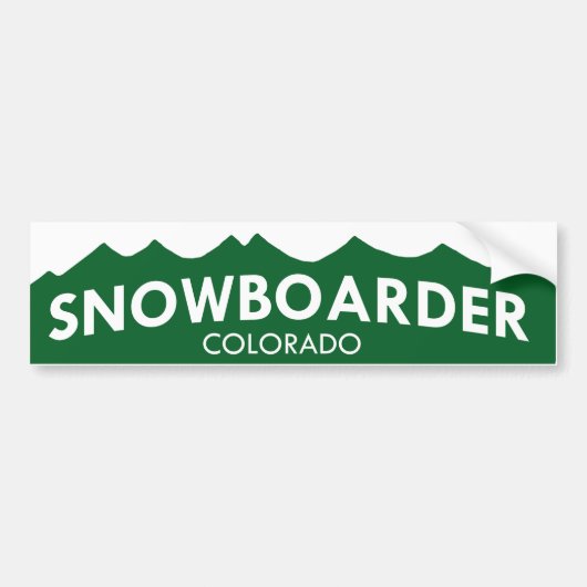 Colorado Snowboarder Bumpersticker (Voorkant)