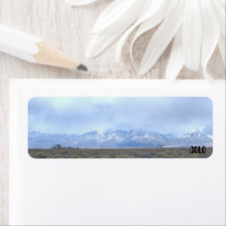 Colorado Snowy Mountains Return Address Labels