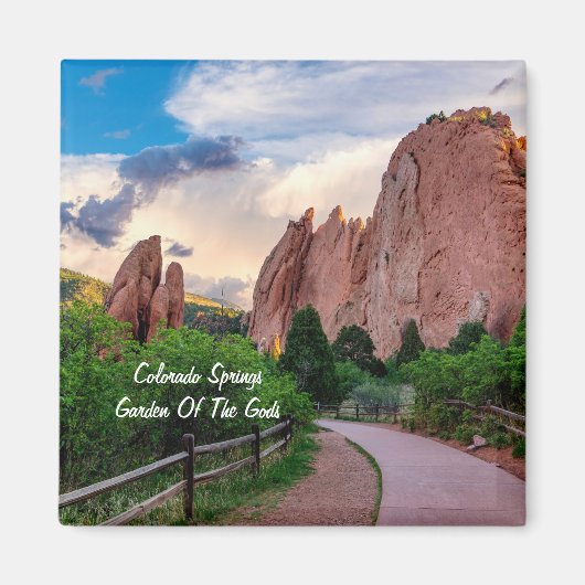 Colorado South Gateway Morning Square Magnet (Voorkant)