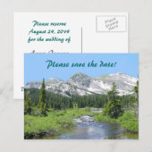 Colorado Splendor Save the Date Wedding Briefkaart (Voorkant / Achterkant)