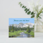 Colorado Splendor Save the Date Wedding Briefkaart (Staand voorkant)