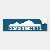 Colorado Springs alstublieft Bumpersticker (Voorkant)