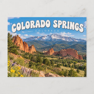 Colorado Springs Berg Colorado Briefkaart