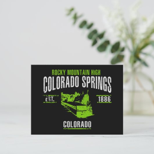 Colorado Springs Briefkaart (Staand voorkant)