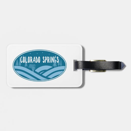 Colorado Springs Buitenactiviteiten Bagagelabel (Achterkant horizontaal)