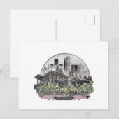 Colorado Springs City Colorado State, Verenigde St Feestdagenkaart (Voorkant / Achterkant)