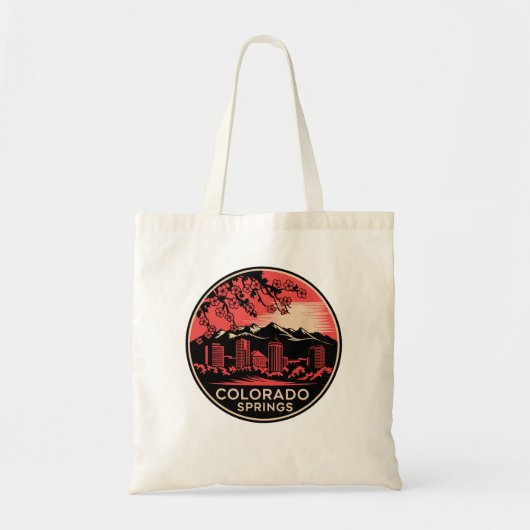 Colorado Springs City Colorado Verenigde Staten Tote Bag (Voorkant)