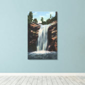 Colorado Springs, CO - Bridal Veil Herfsten Canvas Afdruk (Insitu (Houten vloer))