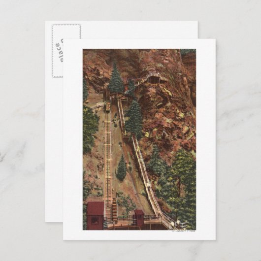 Colorado Springs, CO Briefkaart (Voorkant / Achterkant)