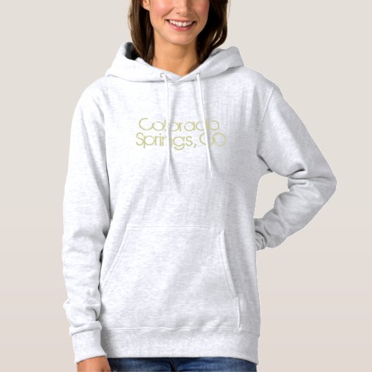 Colorado Springs, CO Hoodie (Voorkant)