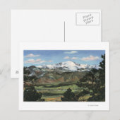 Colorado Springs, CO - Pikes Peak Briefkaart (Voorkant / Achterkant)
